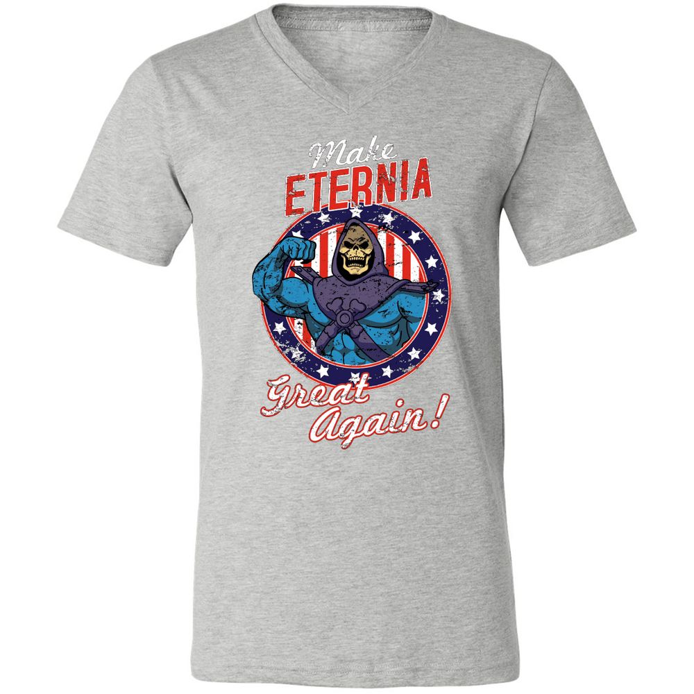 Unisex V-Neck T-Shirt - BD83X9MU - Athletic Heather - 7