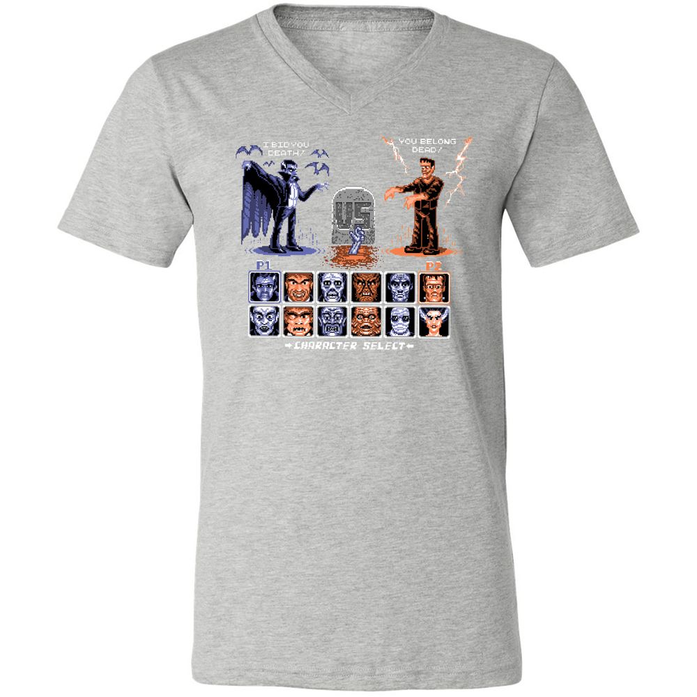 Unisex V-Neck T-Shirt - FLEU8HR2 - Athletic Heather - 7