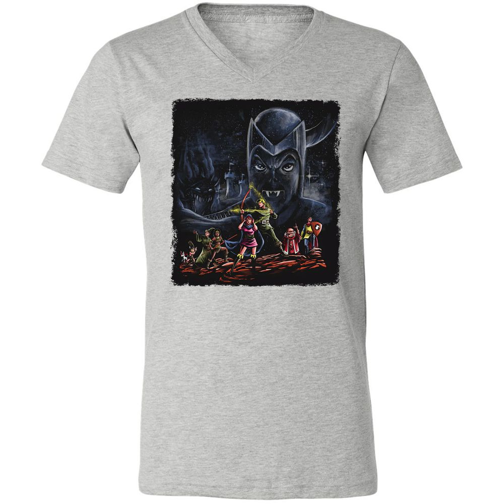 Unisex V-Neck T-Shirt - 3TBZGSVY - Athletic Heather - 7