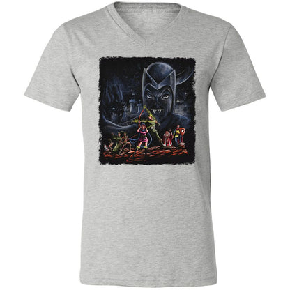 Unisex V-Neck T-Shirt - 3TBZGSVY - Athletic Heather - 7