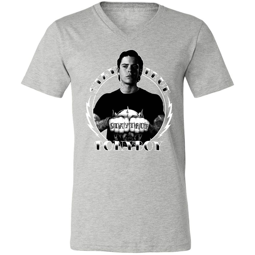 Unisex V-Neck T-Shirt - VDPX45DT - Athletic Heather - 7