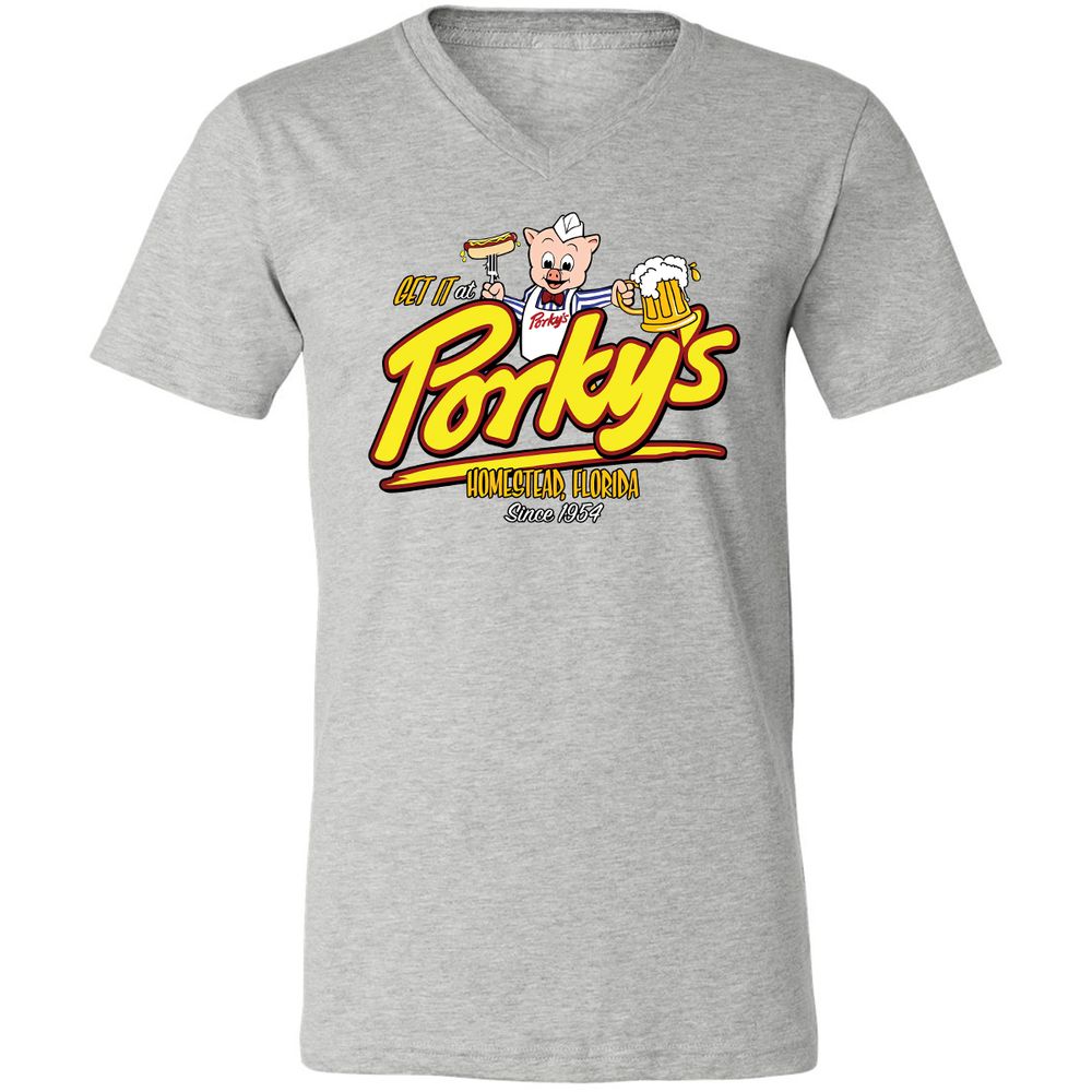 Unisex V-Neck T-Shirt - XSGT6M4Z - Athletic Heather - 7