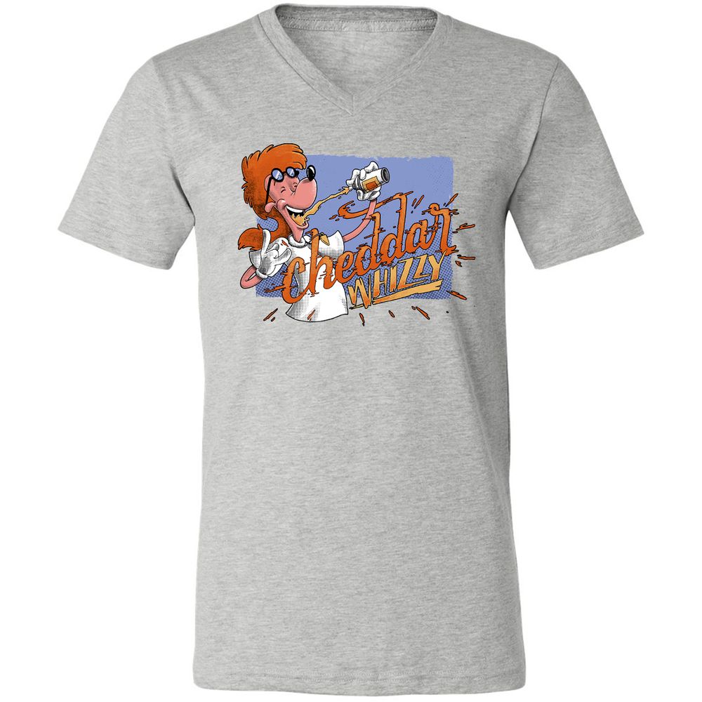 Unisex V-Neck T-Shirt - GL11TAGJ - Athletic Heather - 7