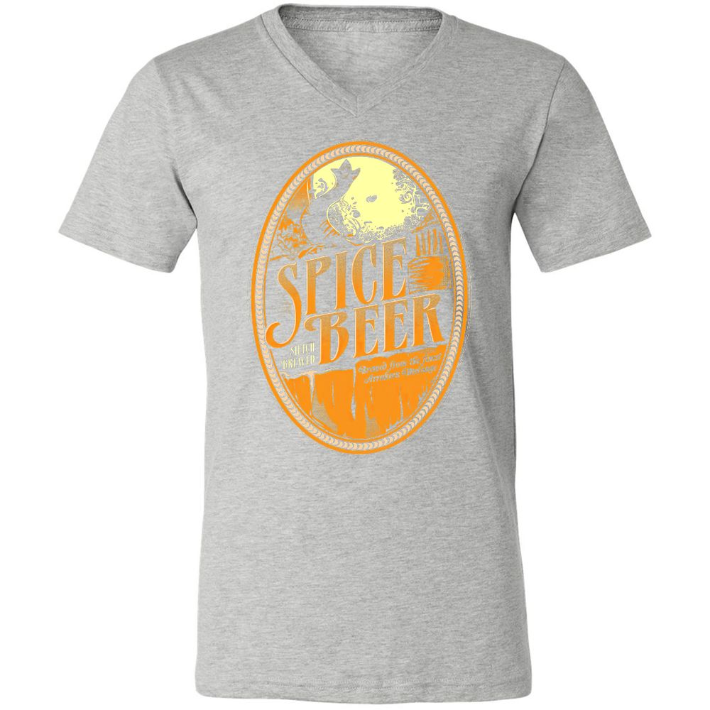 Unisex V-Neck T-Shirt - VQC13G12 - Athletic Heather - 7