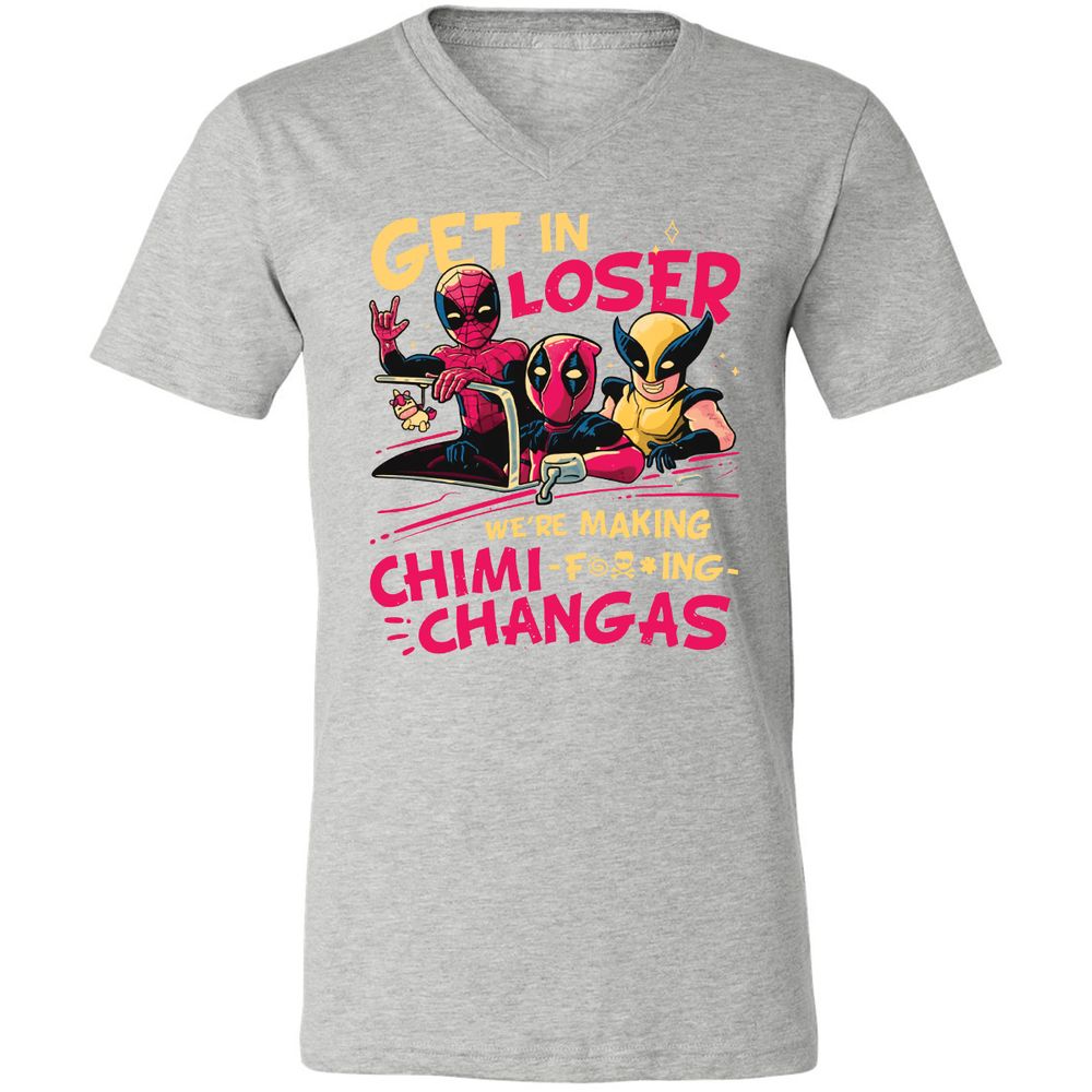 Unisex V-Neck T-Shirt - HZDP4XAA - Athletic Heather - 7