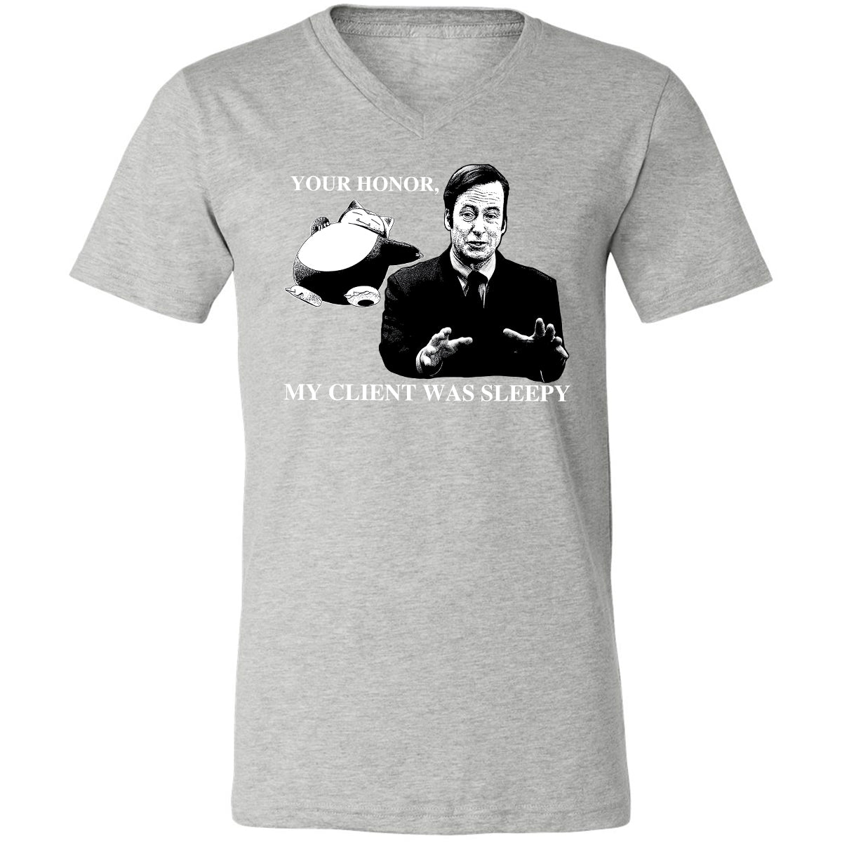 Unisex V-Neck T-Shirt - TKA8AKHV - Athletic Heather - 7