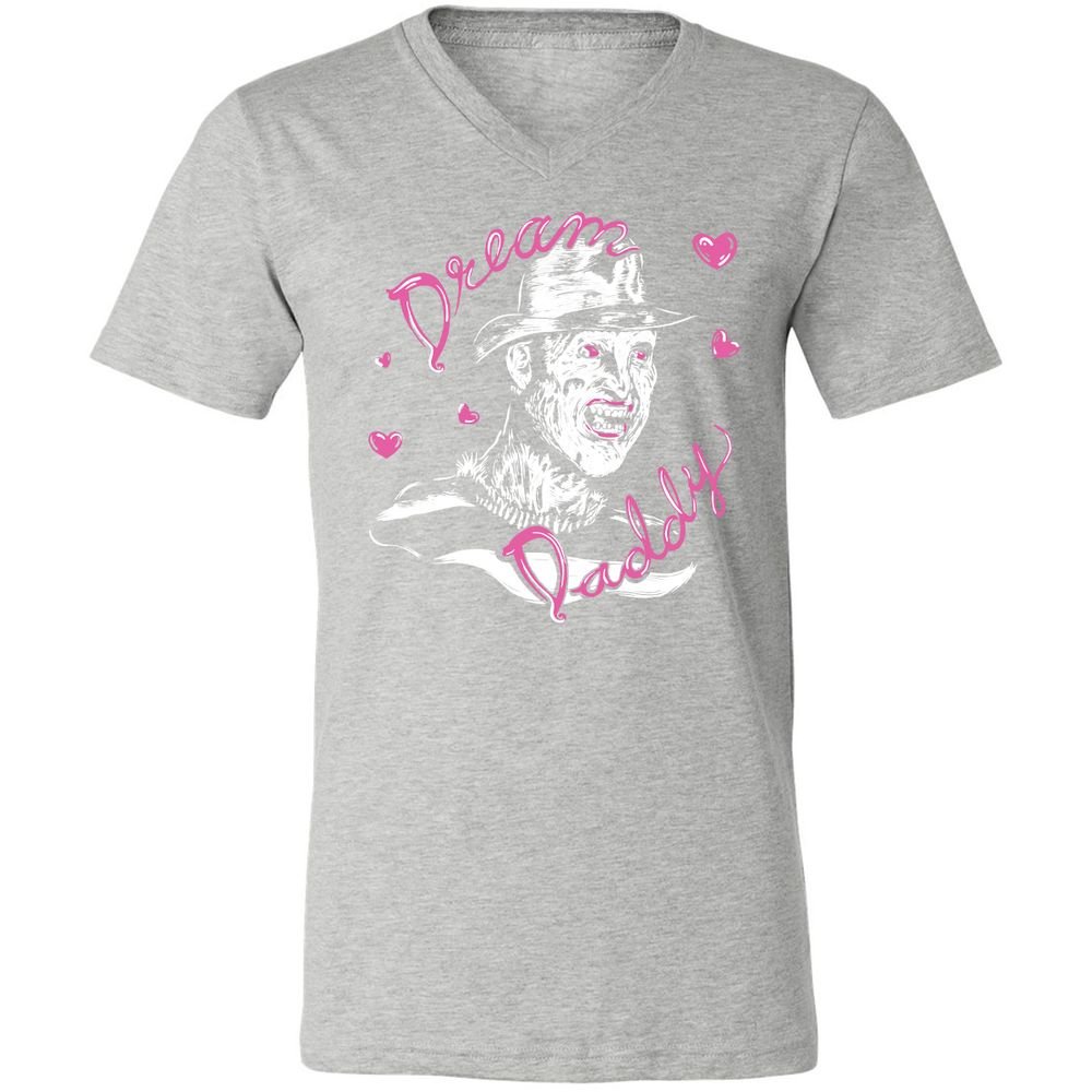 Unisex V-Neck T-Shirt - Z3T8UP42 - Athletic Heather - 7