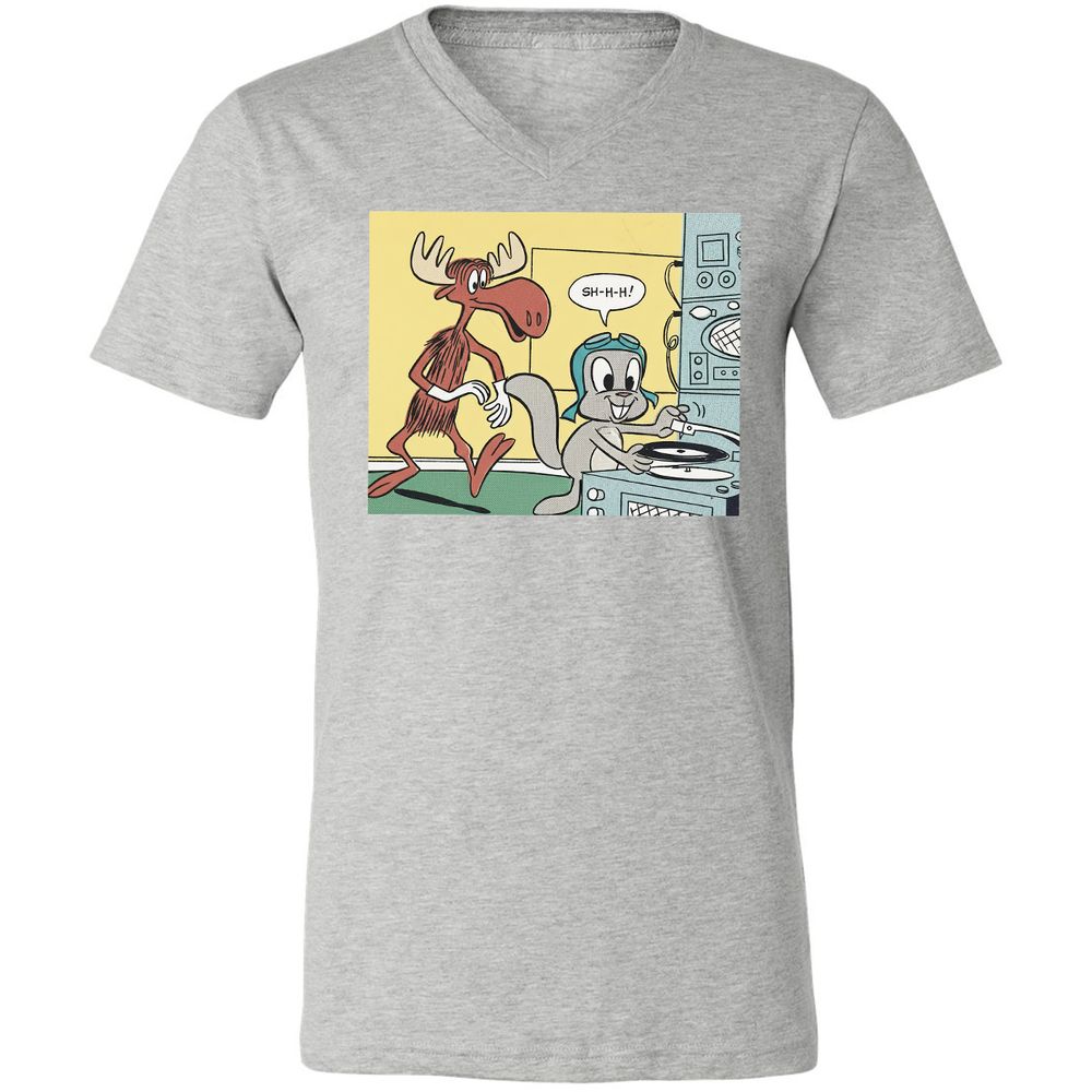 Unisex V-Neck T-Shirt - WCEEEAD6 - Athletic Heather - 7