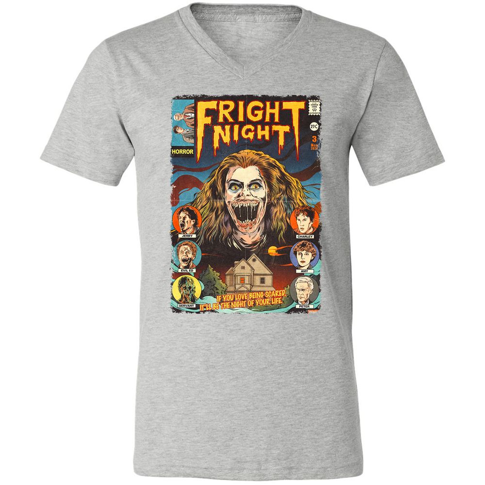 Unisex V-Neck T-Shirt - KL9EXPTB - Athletic Heather - 7