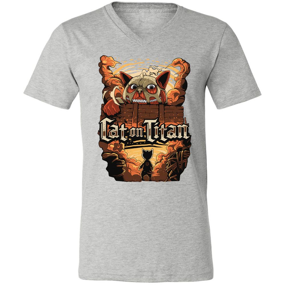 Unisex V-Neck T-Shirt - SJA7X22M - Athletic Heather - 7