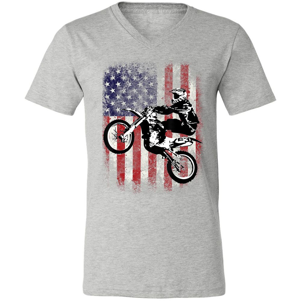 Unisex V-Neck T-Shirt - 7EDSG3VG - Athletic Heather - 7