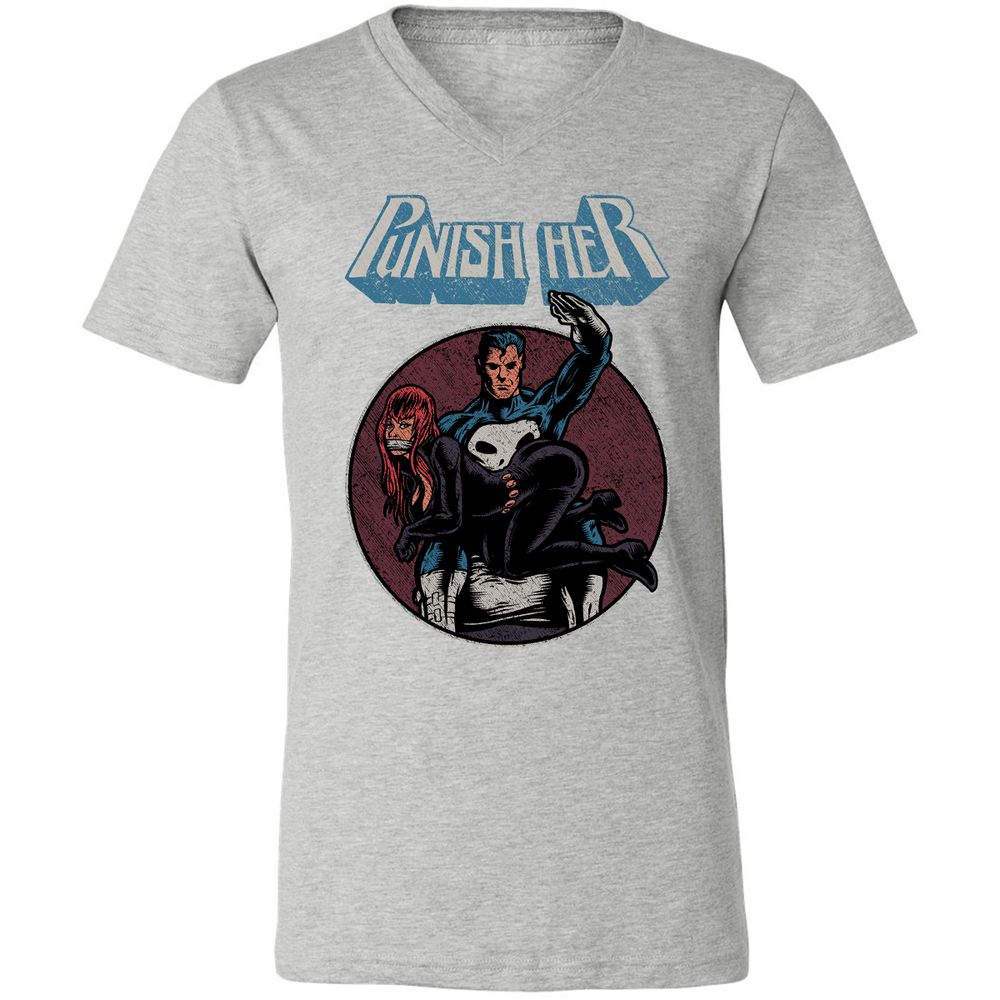Unisex V-Neck T-Shirt - VGLEKTQB - Athletic Heather - 7