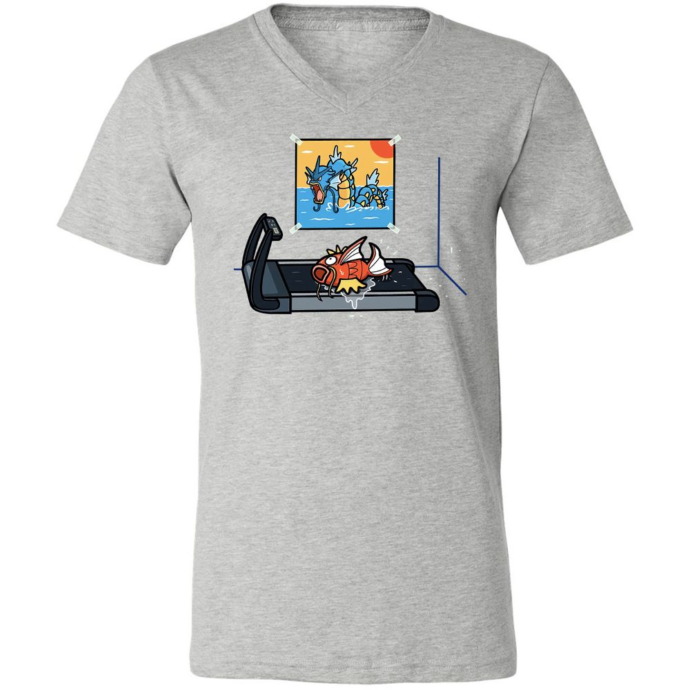 Unisex V-Neck T-Shirt - EGMUSM6H - Athletic Heather - 7