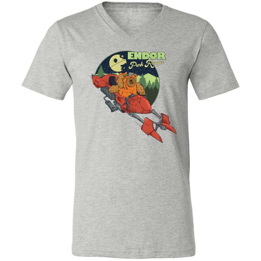 Unisex V-Neck T-Shirt - CAPV64QA - Athletic Heather - 7