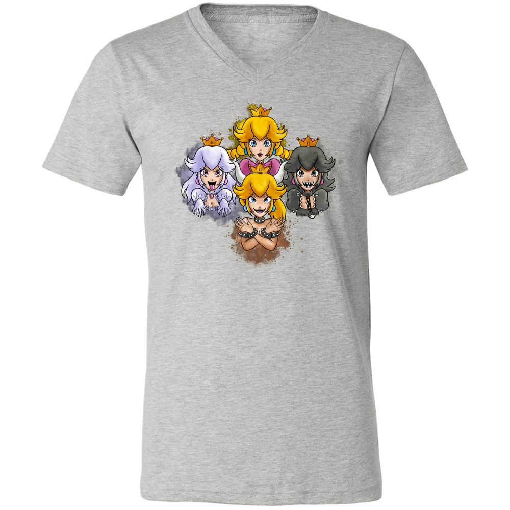 Unisex V-Neck T-Shirt - 9DCK5KPF - Athletic Heather - 7