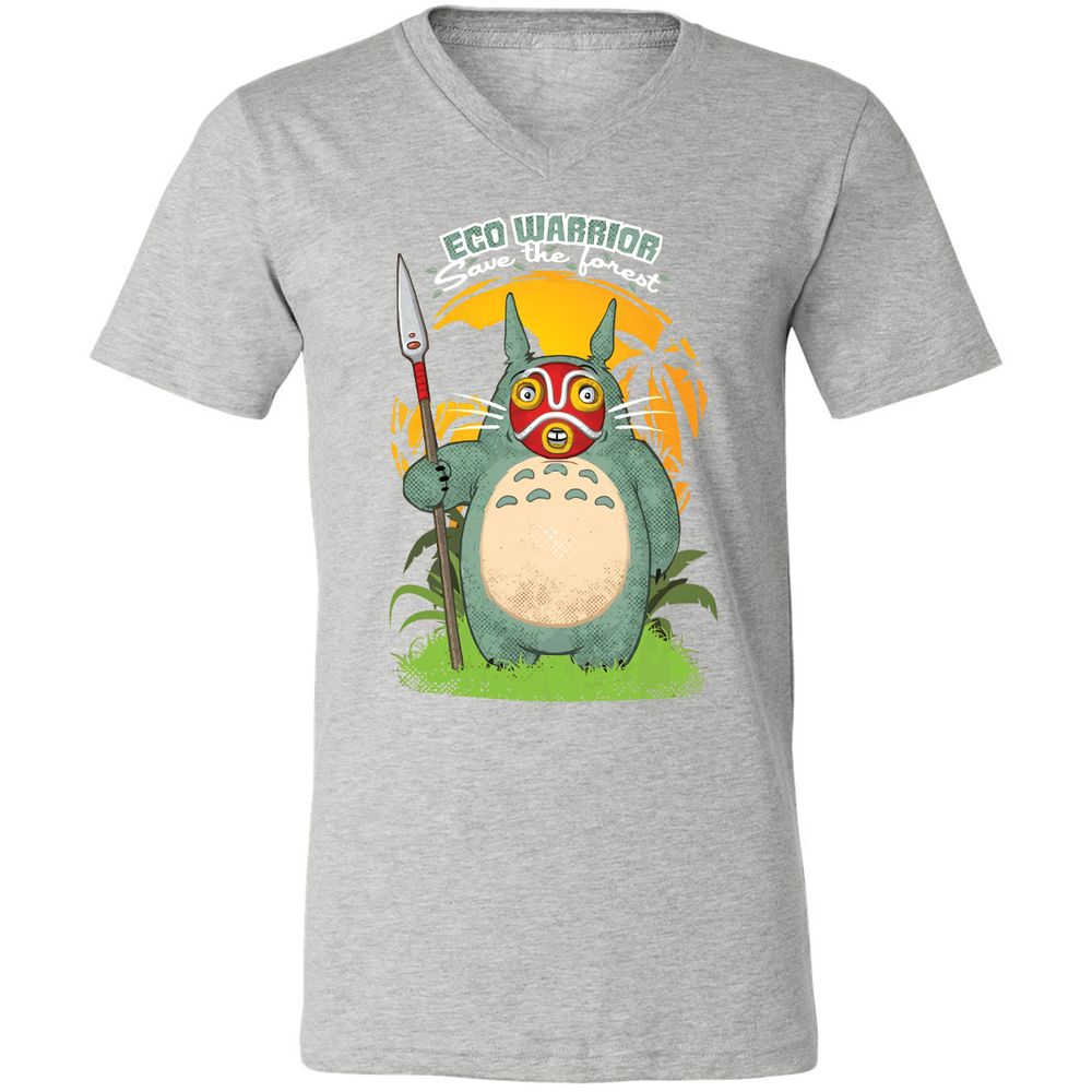 Unisex V-Neck T-Shirt - 5VJPTVG3 - Athletic Heather - 7