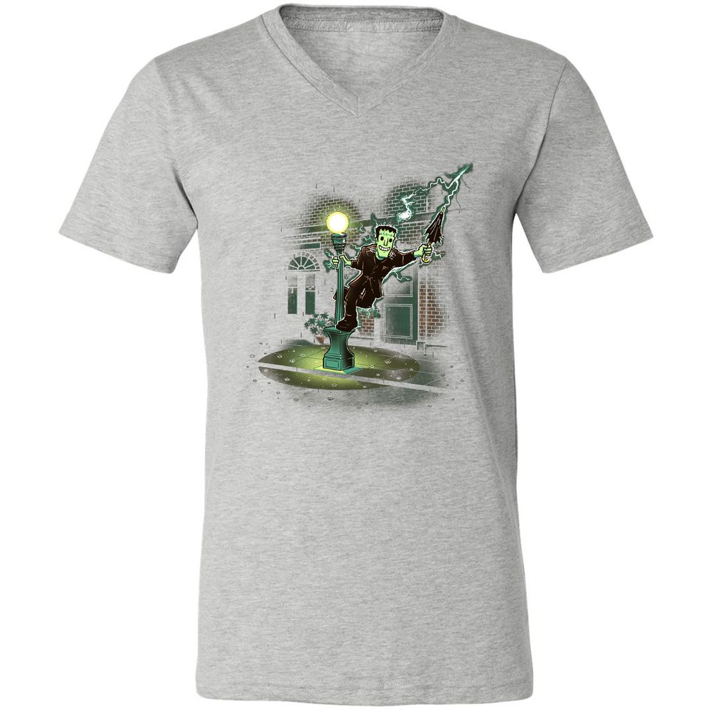 Unisex V-Neck T-Shirt - A8G7CLDX - Athletic Heather - 7