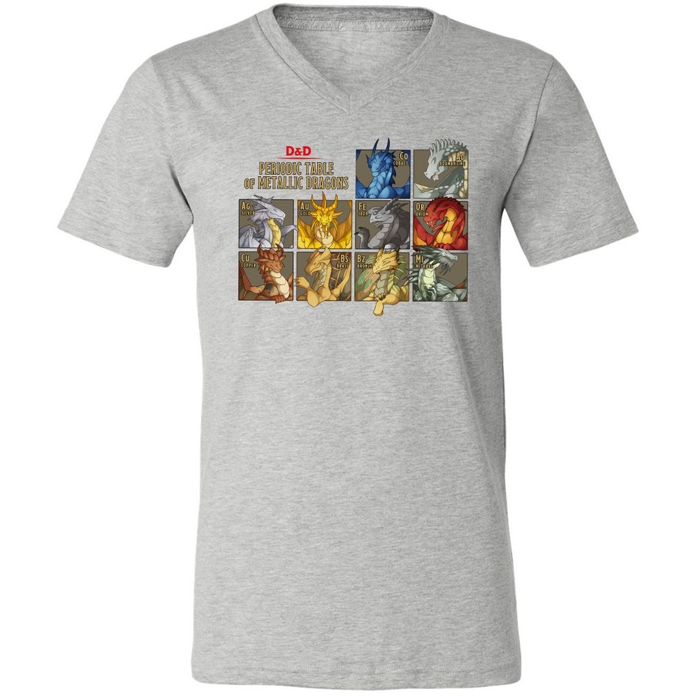 Unisex V-Neck T-Shirt - Y9289P9H - Athletic Heather - 7