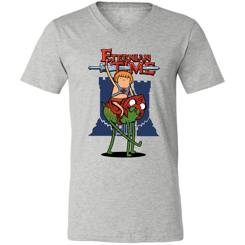 Unisex V-Neck T-Shirt - 4HASWWVM - Athletic Heather - 7