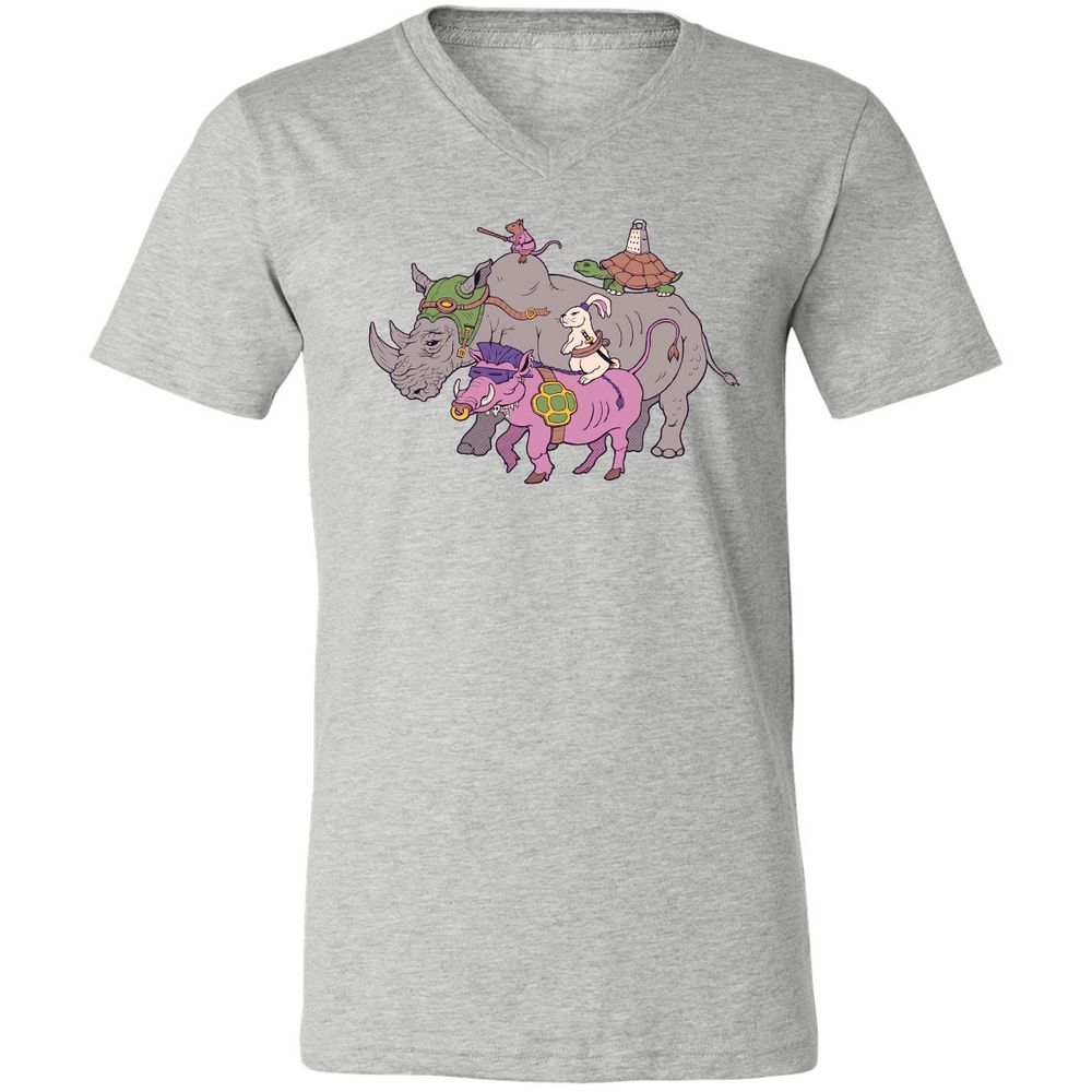 Unisex V-Neck T-Shirt - CP6H6WCU - Athletic Heather - 7