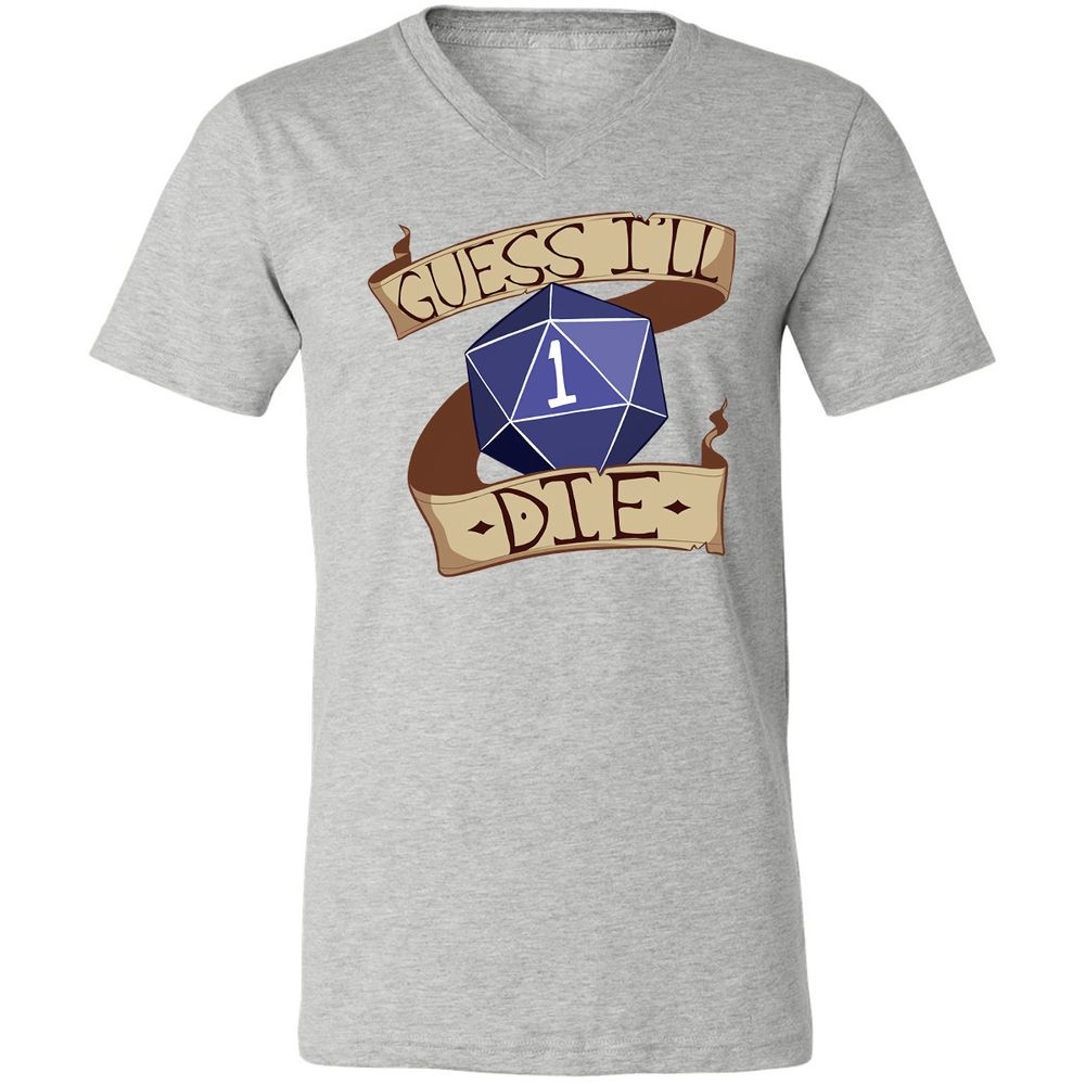 Unisex V-Neck T-Shirt - 53LLEPNS - Athletic Heather - 7