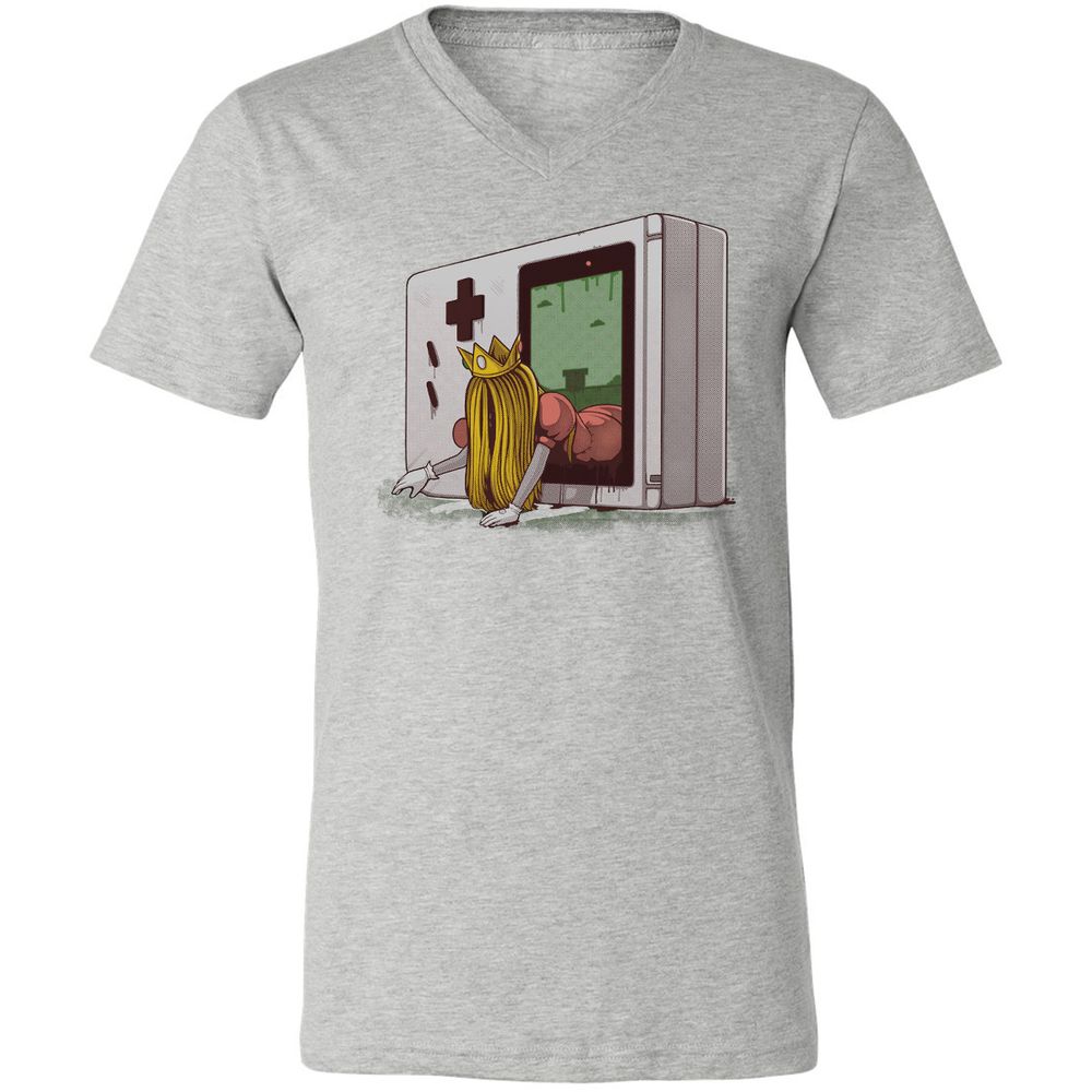 Unisex V-Neck T-Shirt - 56XWS7CM - Athletic Heather - 7