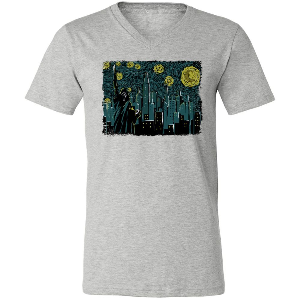 Unisex V-Neck T-Shirt - GDW94Q9B - Athletic Heather - 7