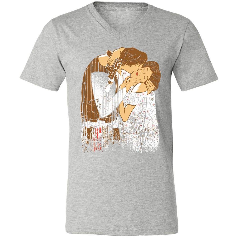 Unisex V-Neck T-Shirt - TCDCDGS8 - Athletic Heather - 7