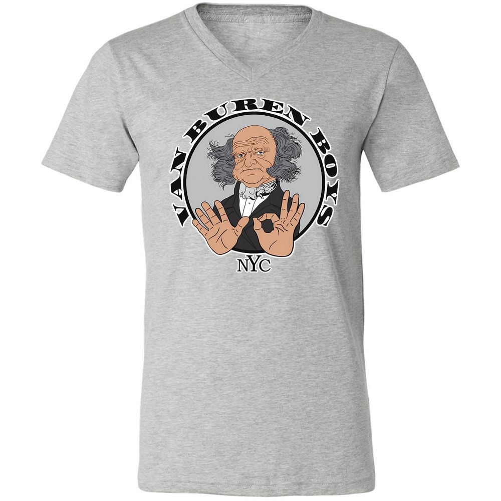 Unisex V-Neck T-Shirt - NEKEJSL3 - Athletic Heather - 7