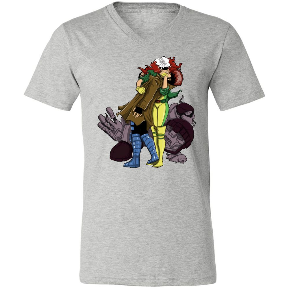 Unisex V-Neck T-Shirt - EYWFP9R9 - Athletic Heather - 7