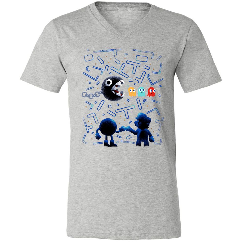 Unisex V-Neck T-Shirt - J5ULUUCA - Athletic Heather - 7