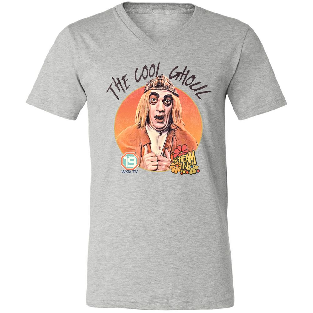 Unisex V-Neck T-Shirt - FEFJDZJ9 - Athletic Heather - 7