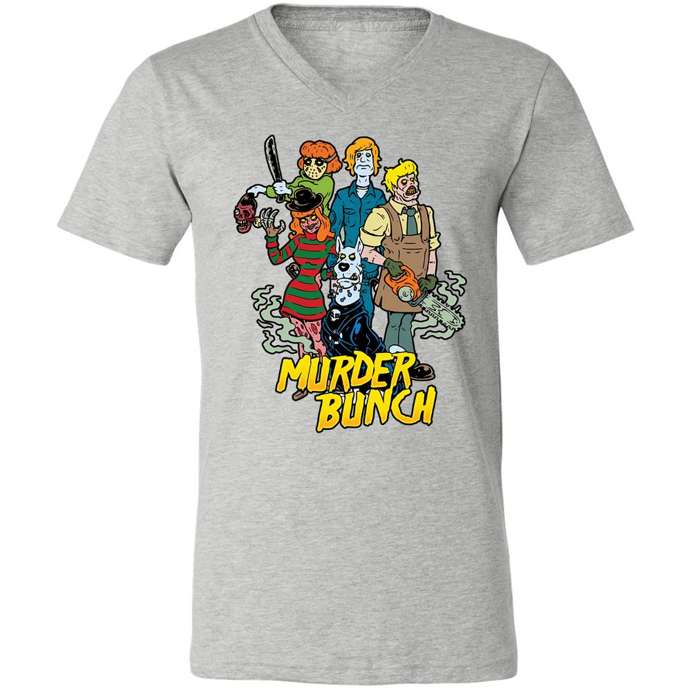 Unisex V-Neck T-Shirt - XA9ZAFZL - Athletic Heather - 7