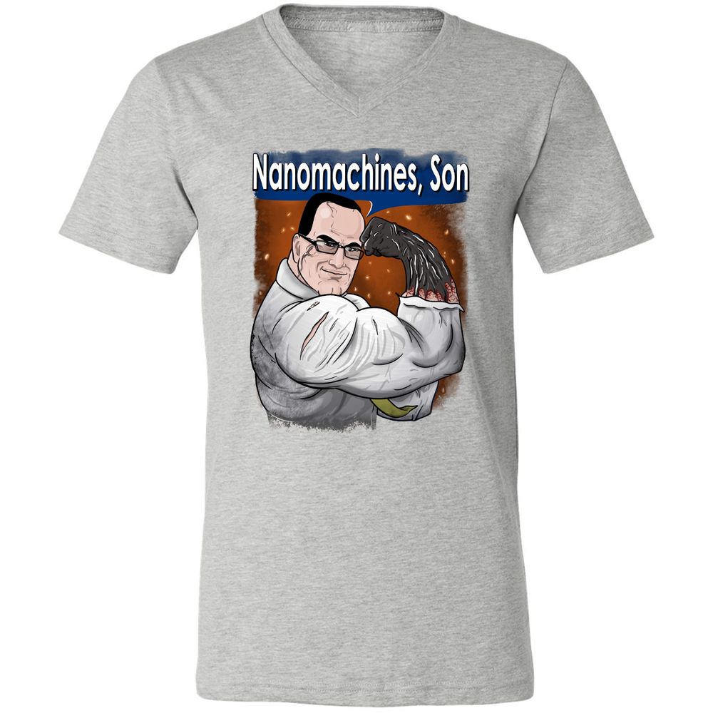 Unisex V-Neck T-Shirt - C4NWJQAN - Athletic Heather - 7