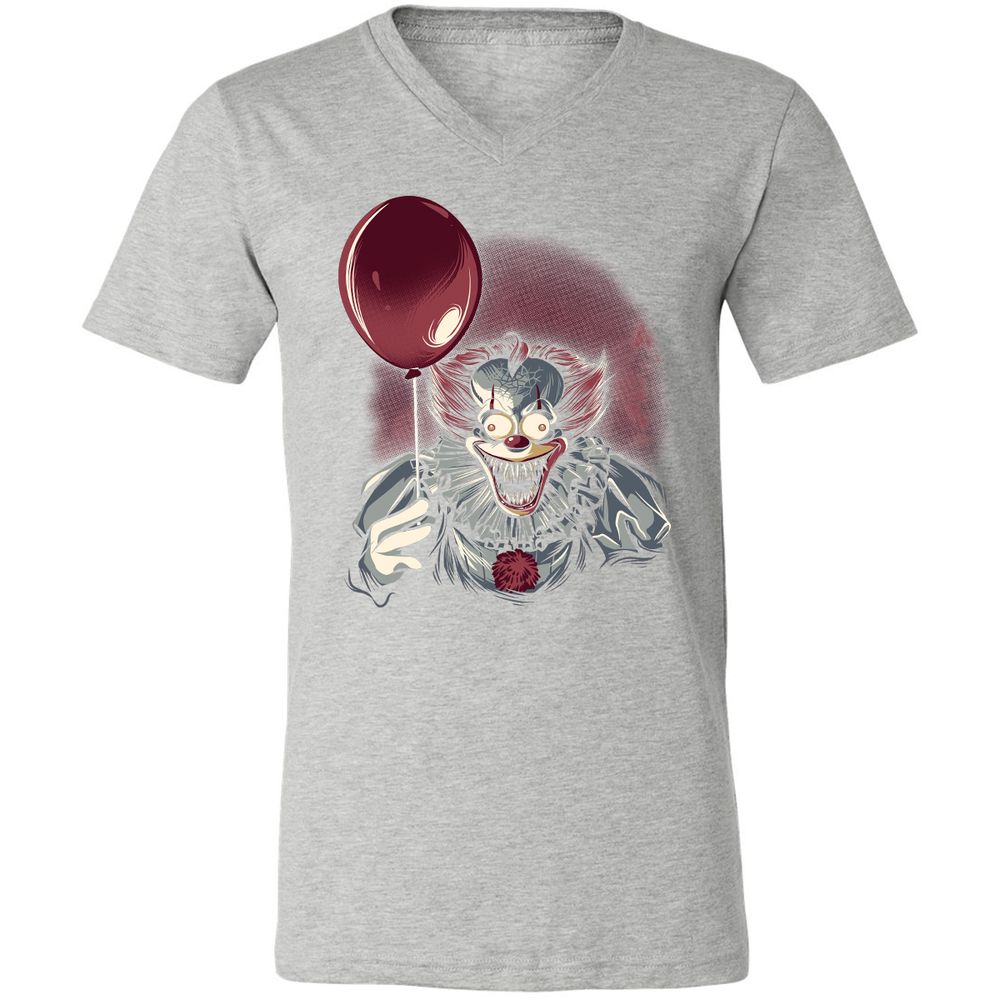 Unisex V-Neck T-Shirt - WVKPBBPE - Athletic Heather - 7