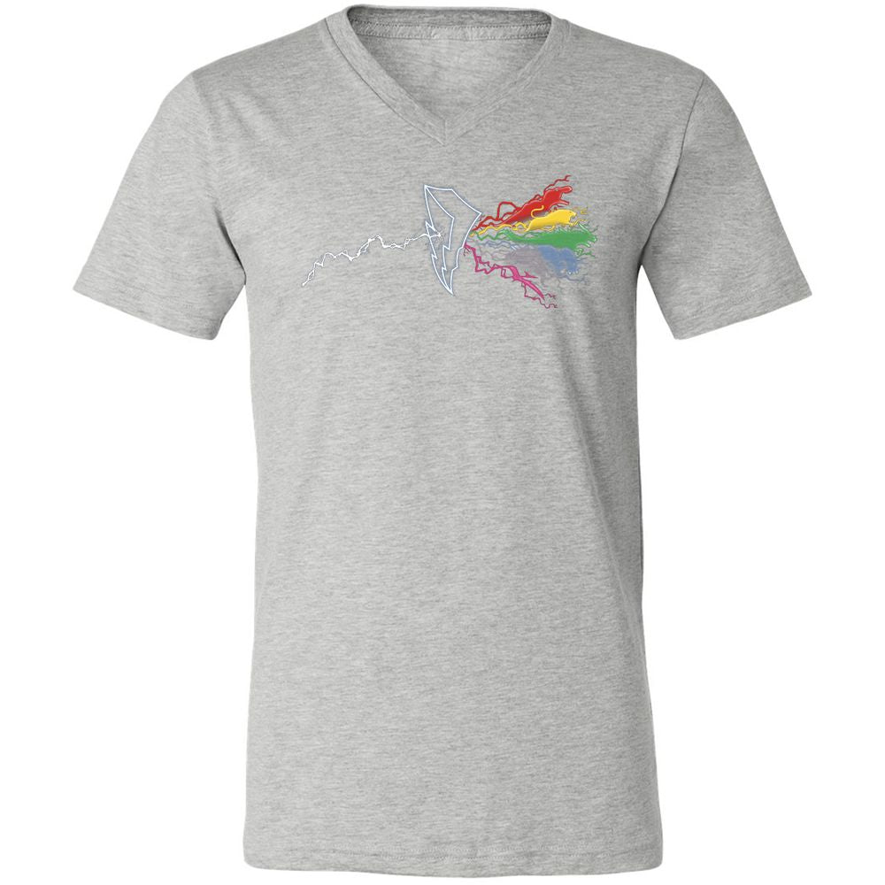 Unisex V-Neck T-Shirt - EM1HK1K8 - Athletic Heather - 7