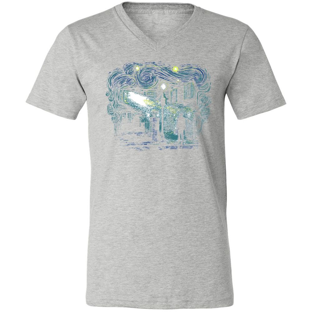 Unisex V-Neck T-Shirt - 92UGCPD8 - Athletic Heather - 7