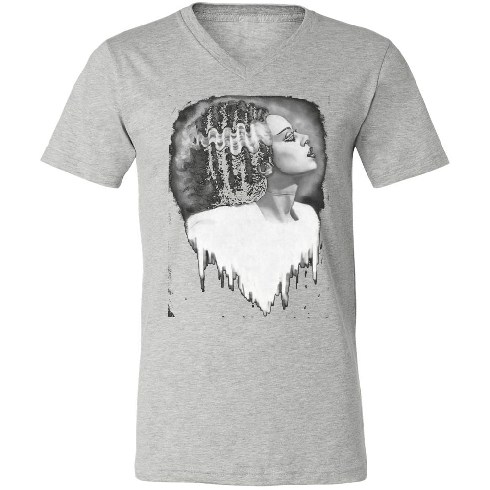 Unisex V-Neck T-Shirt - F6U64ECS - Athletic Heather - 7