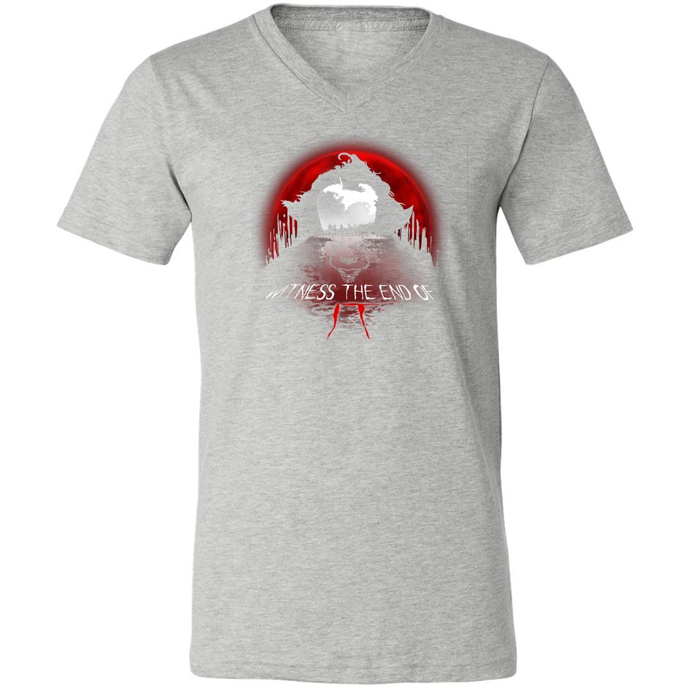 Unisex V-Neck T-Shirt - PSAMY1WP - Athletic Heather - 7