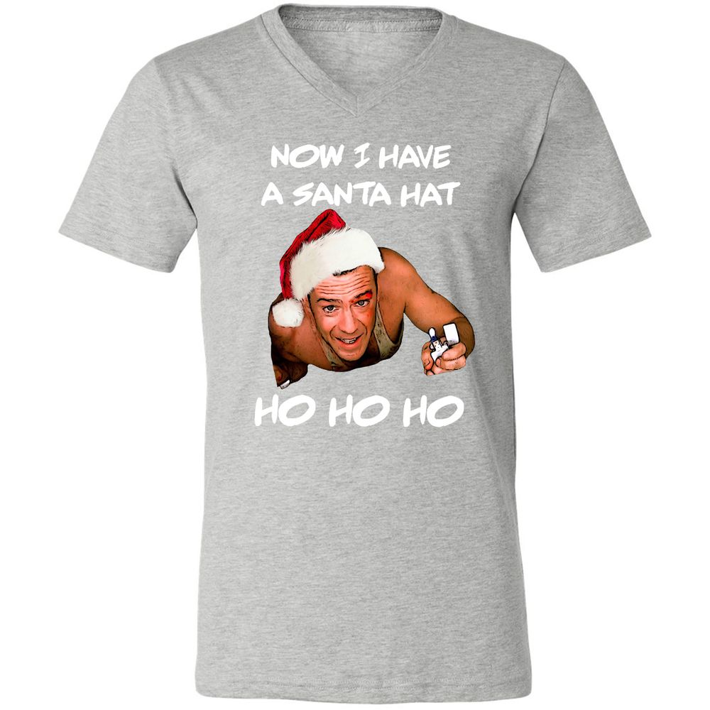 Unisex V-Neck T-Shirt - 2V6QZD4C - Athletic Heather - 7
