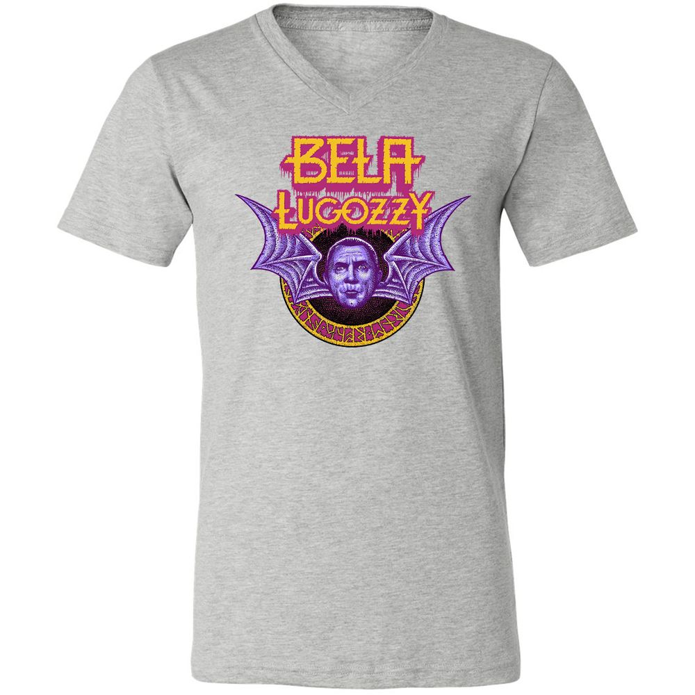 Unisex V-Neck T-Shirt - R8VCZBHF - Athletic Heather - 7