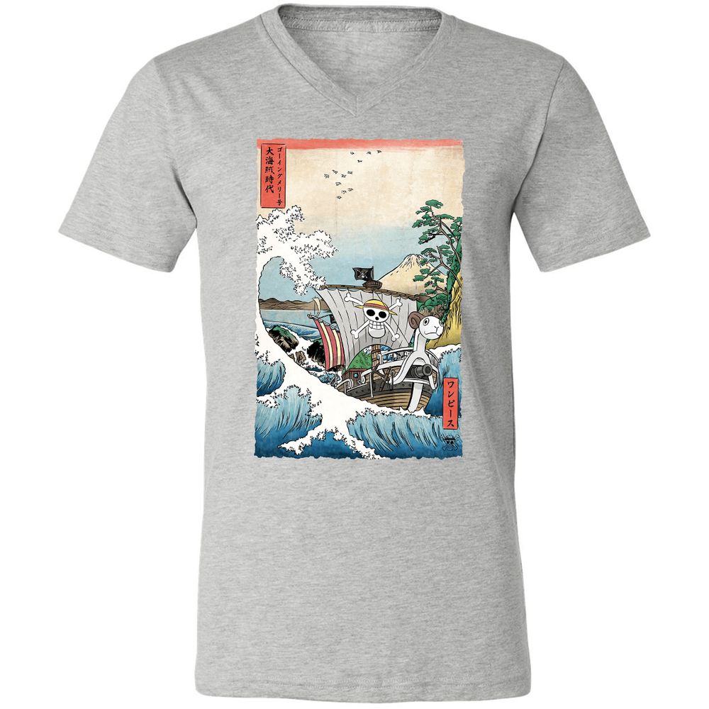 Unisex V-Neck T-Shirt - Q9USZXED - Athletic Heather - 7
