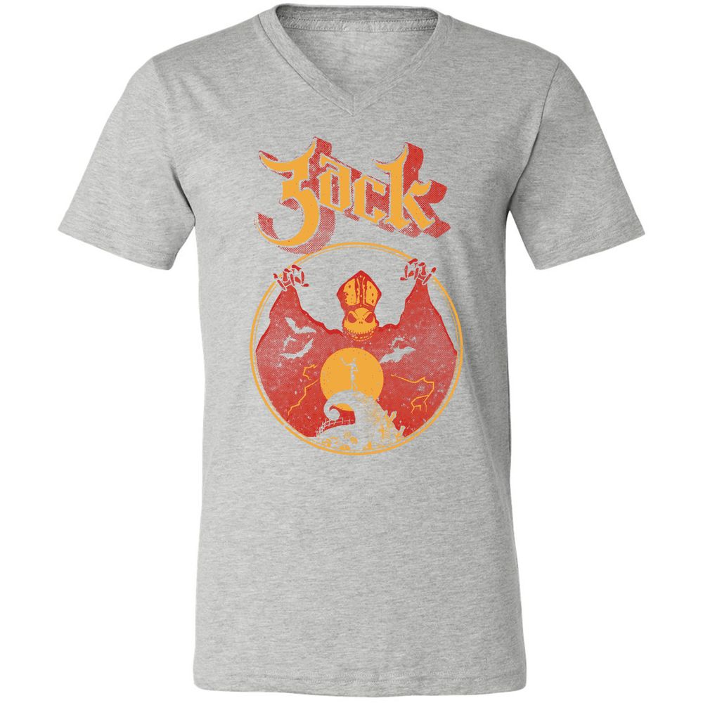 Unisex V-Neck T-Shirt - HVKTDFCN - Athletic Heather - 7