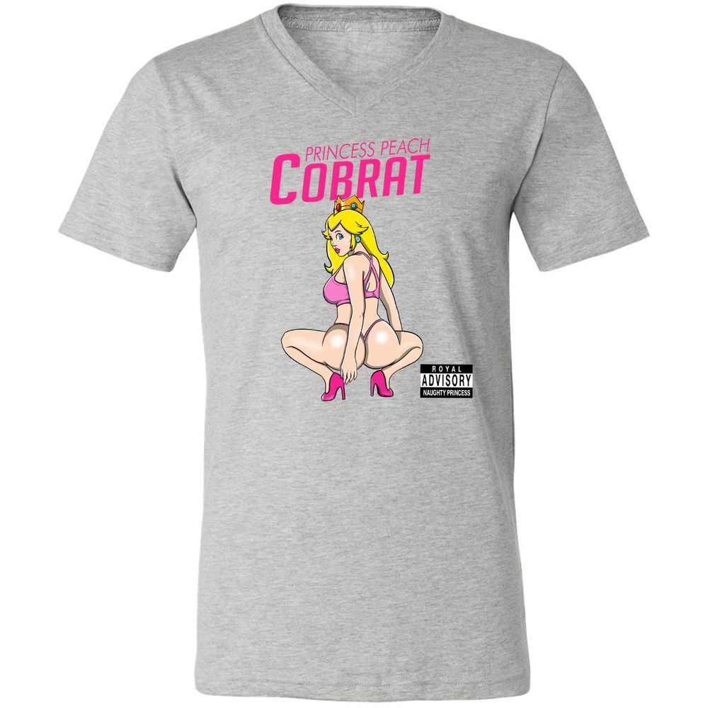 Unisex V-Neck T-Shirt - 4NGPCGCF - Athletic Heather - 7
