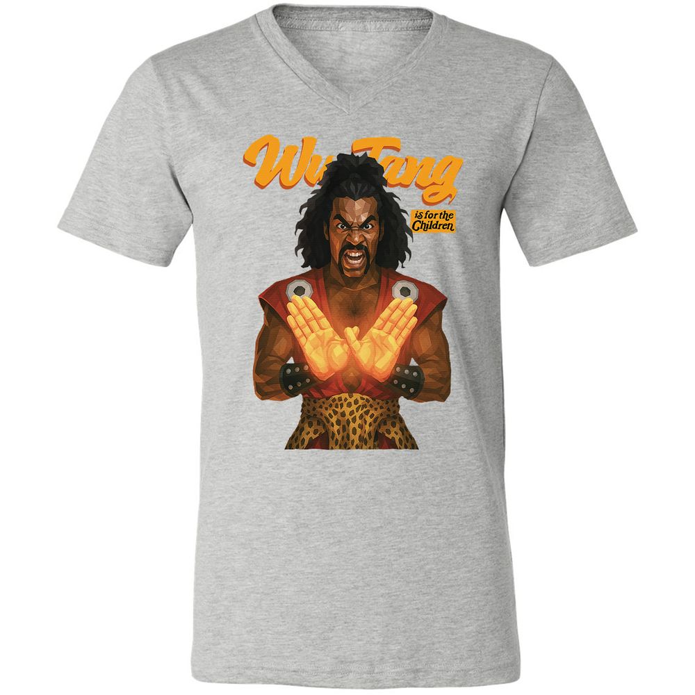 Unisex V-Neck T-Shirt - YHUTLEER - Athletic Heather - 7