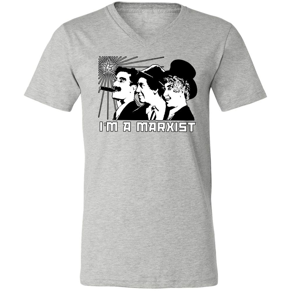 Unisex V-Neck T-Shirt - J9LPN5CU - Athletic Heather - 7