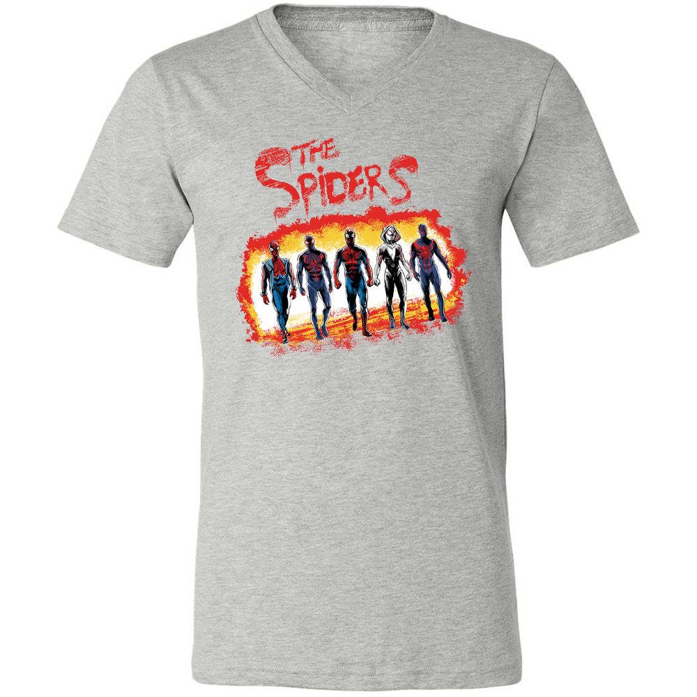 Unisex V-Neck T-Shirt - 6V7BQMEZ - Athletic Heather - 7