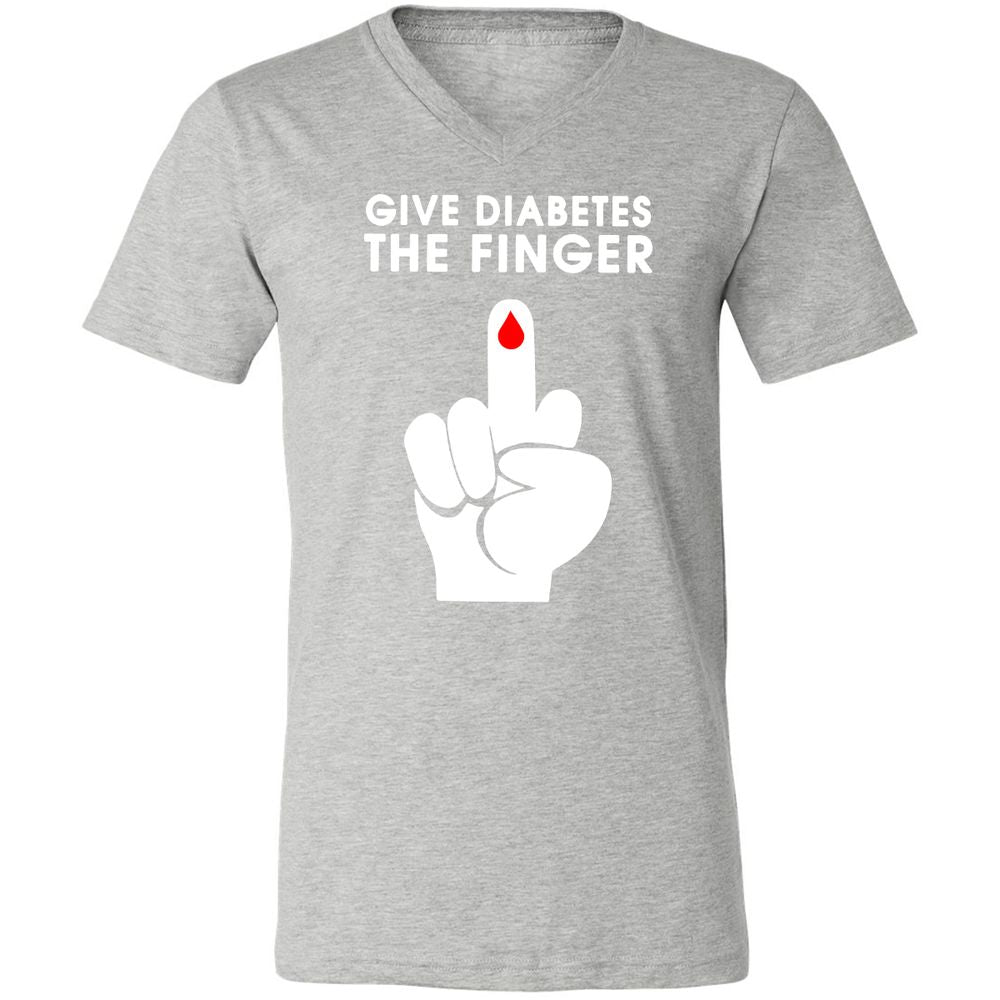 Unisex V-Neck T-Shirt - 1ZH6LUR8 - Athletic Heather - 7