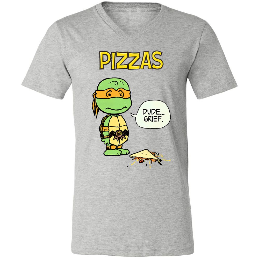 Unisex V-Neck T-Shirt - MZJSLK2X - Athletic Heather - 7