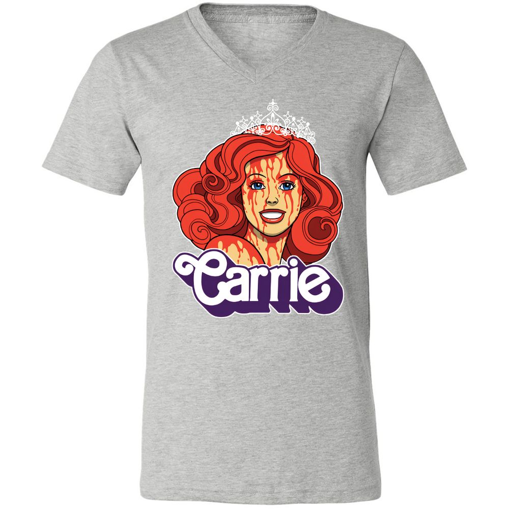 Unisex V-Neck T-Shirt - L96CBNHK - Athletic Heather - 7
